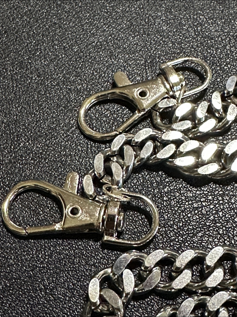 Silver Tone 50” Crossbody Bag Chain Strap - Picture 8 of 9